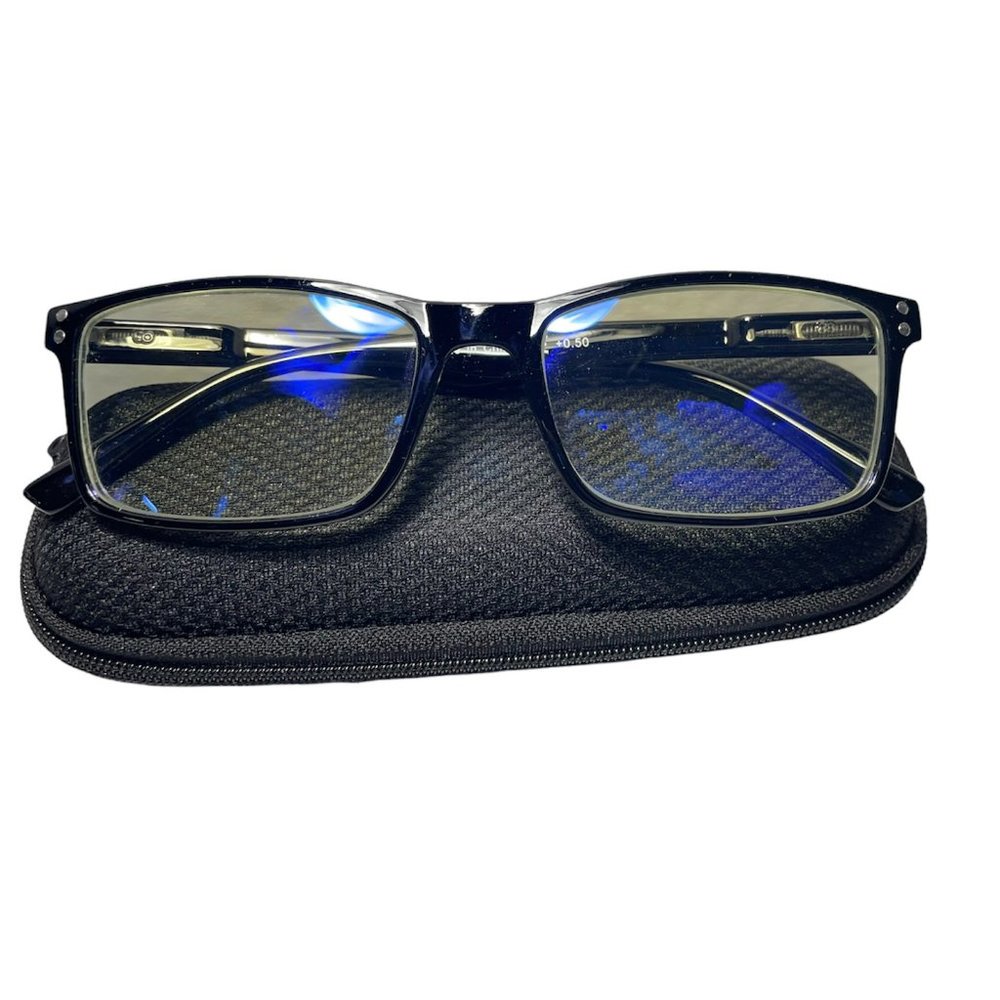 Eyekepper UV Protection Anti Blue Rays Computer Glasses- Black +0.50